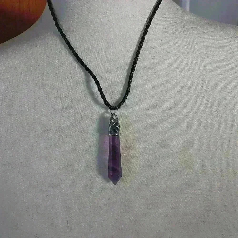 Amethyst stone necklace